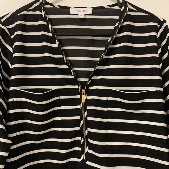 Calvin Klein Striped Top - Picture 2 of 4